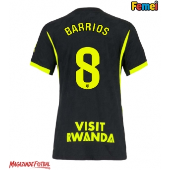 Atletico Madrid Pablo Barrios #8 Tricou Fotbal Replică 2026-27 Femei Deplasare